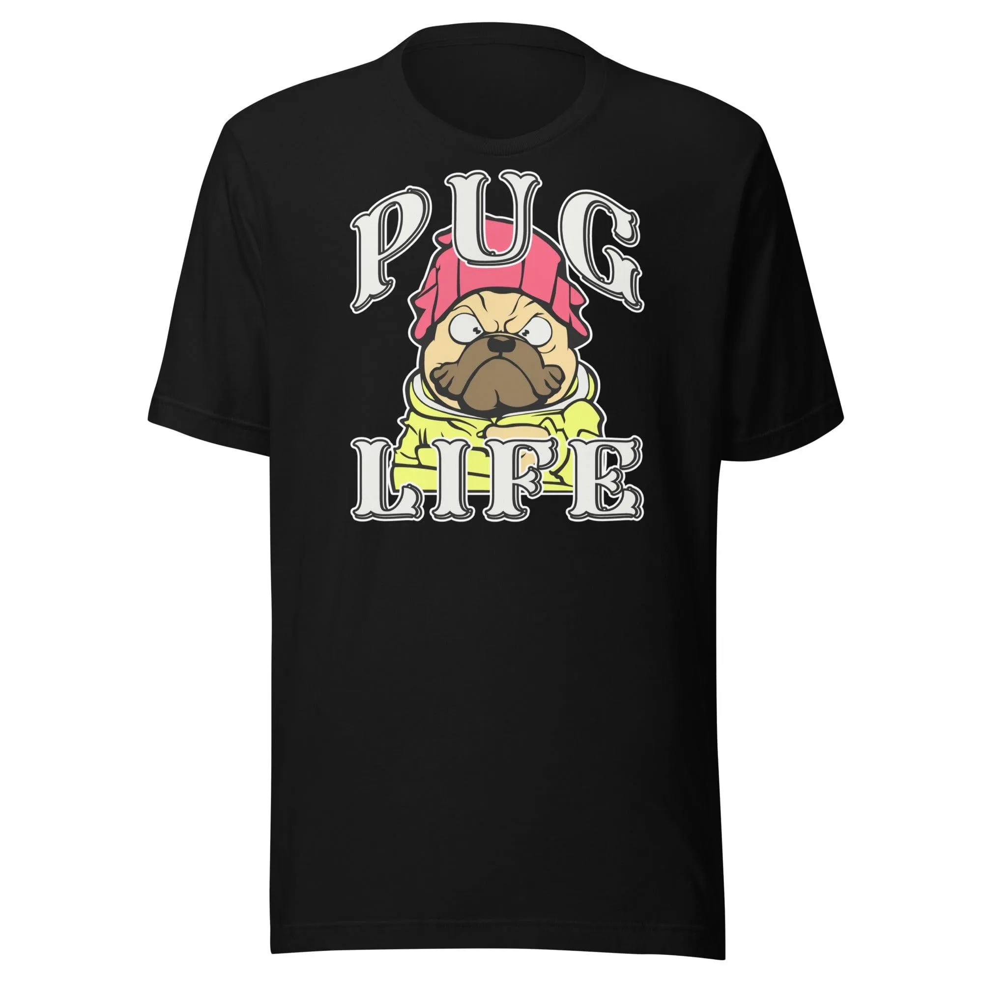 Pet Lover T-shirt Pug Life Short Sleeve Ultra Soft Lightweight Crew Neck Top