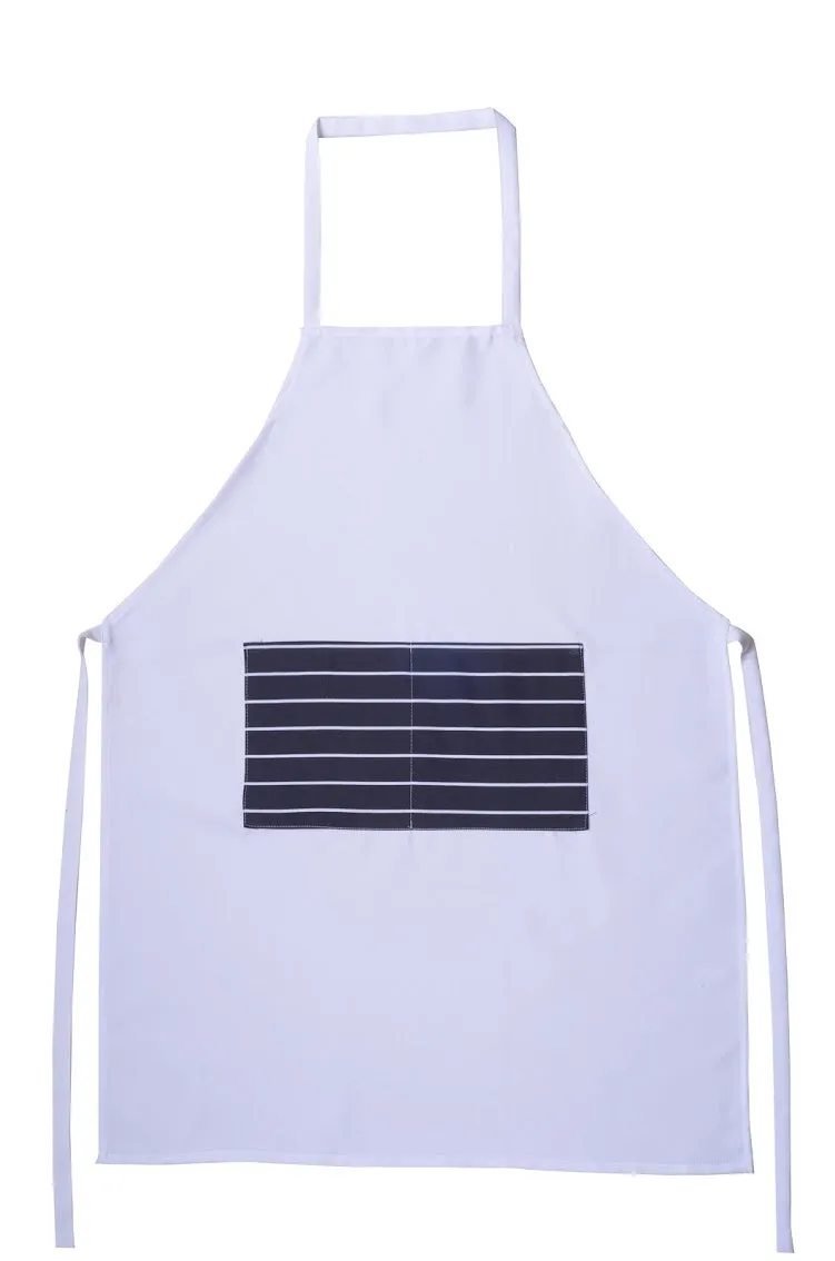 Professional Kitchen Bib Apron Classic Striped Kitchen Apron