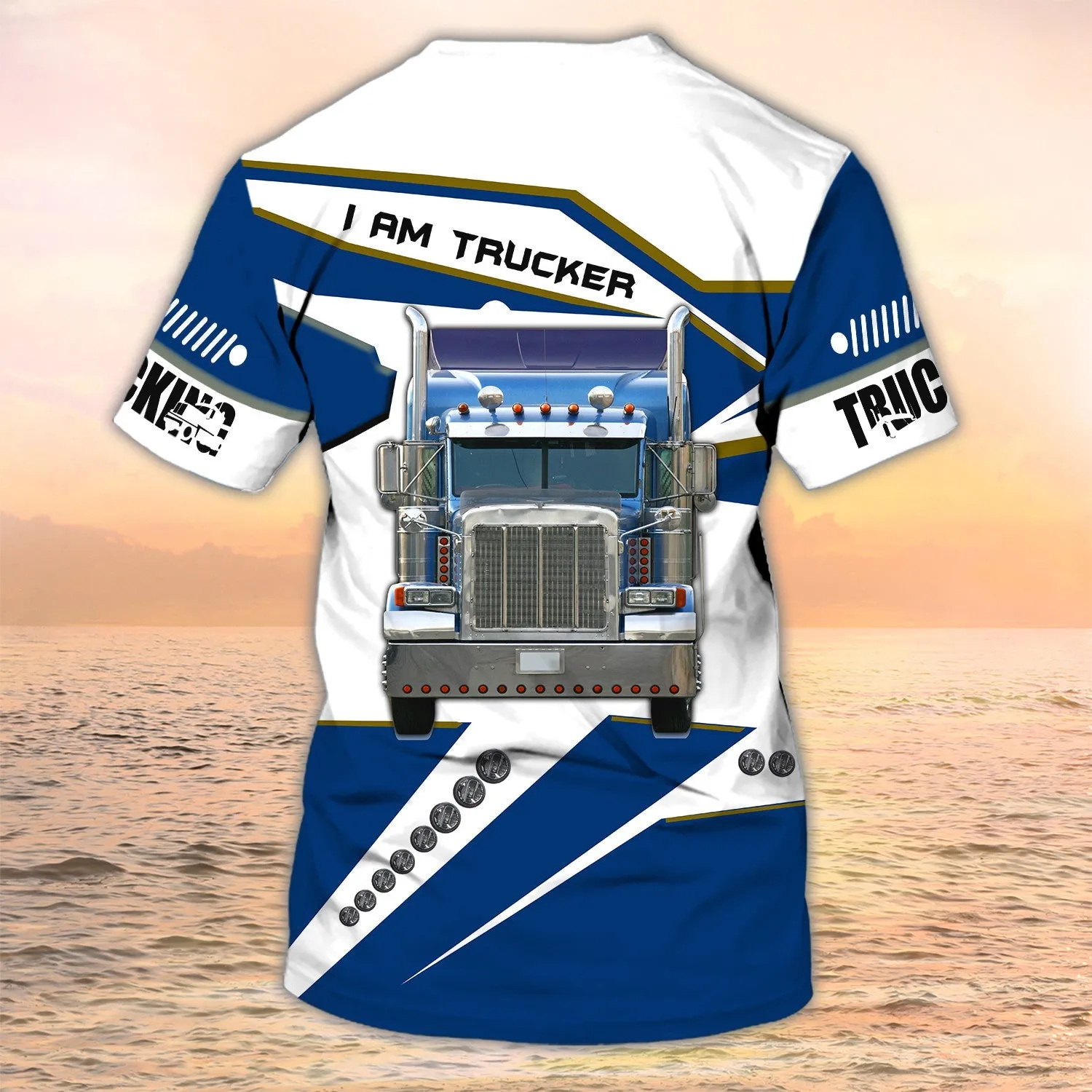 Semi Truck T Shirts Big Truck 3D All Over Print T Shirts Truck Driver Custom Shirt