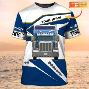 Semi Truck T Shirts Big Truck 3D All Over Print T Shirts Truck Driver Custom Shirt