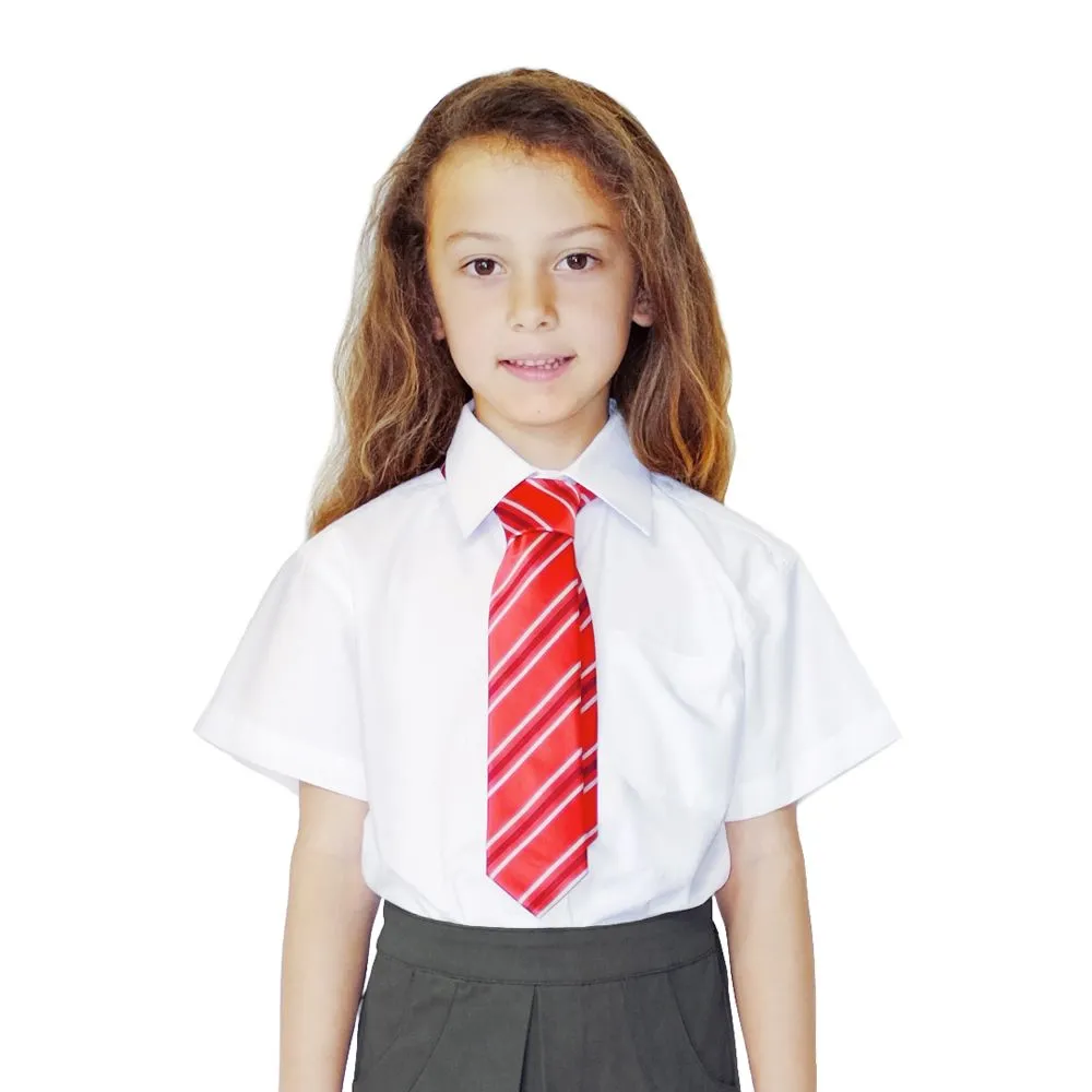 Short Sleeve School Shirt Slim Fit - 100% Organic Cotton