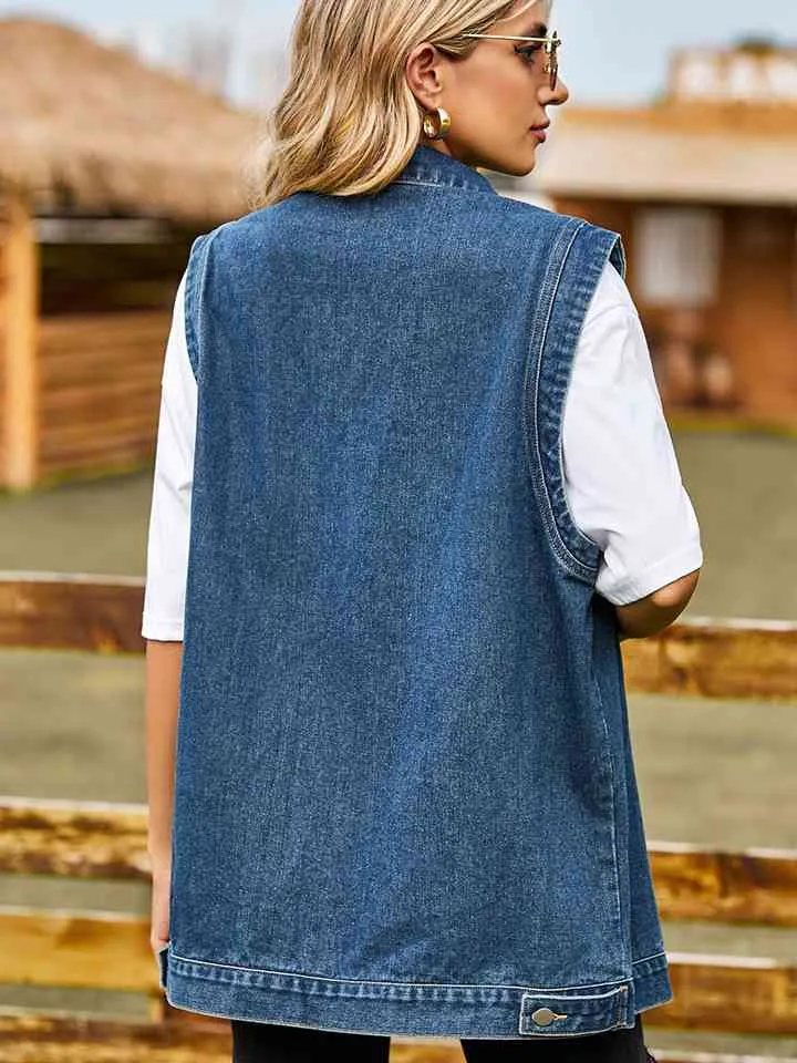 Sleeveless Denim Jacket