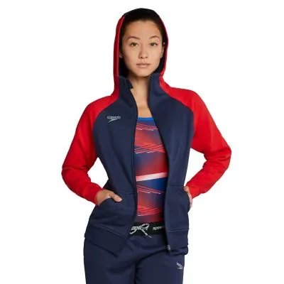 SPEEDO Adult Hooded Warm Up Jacket  Female