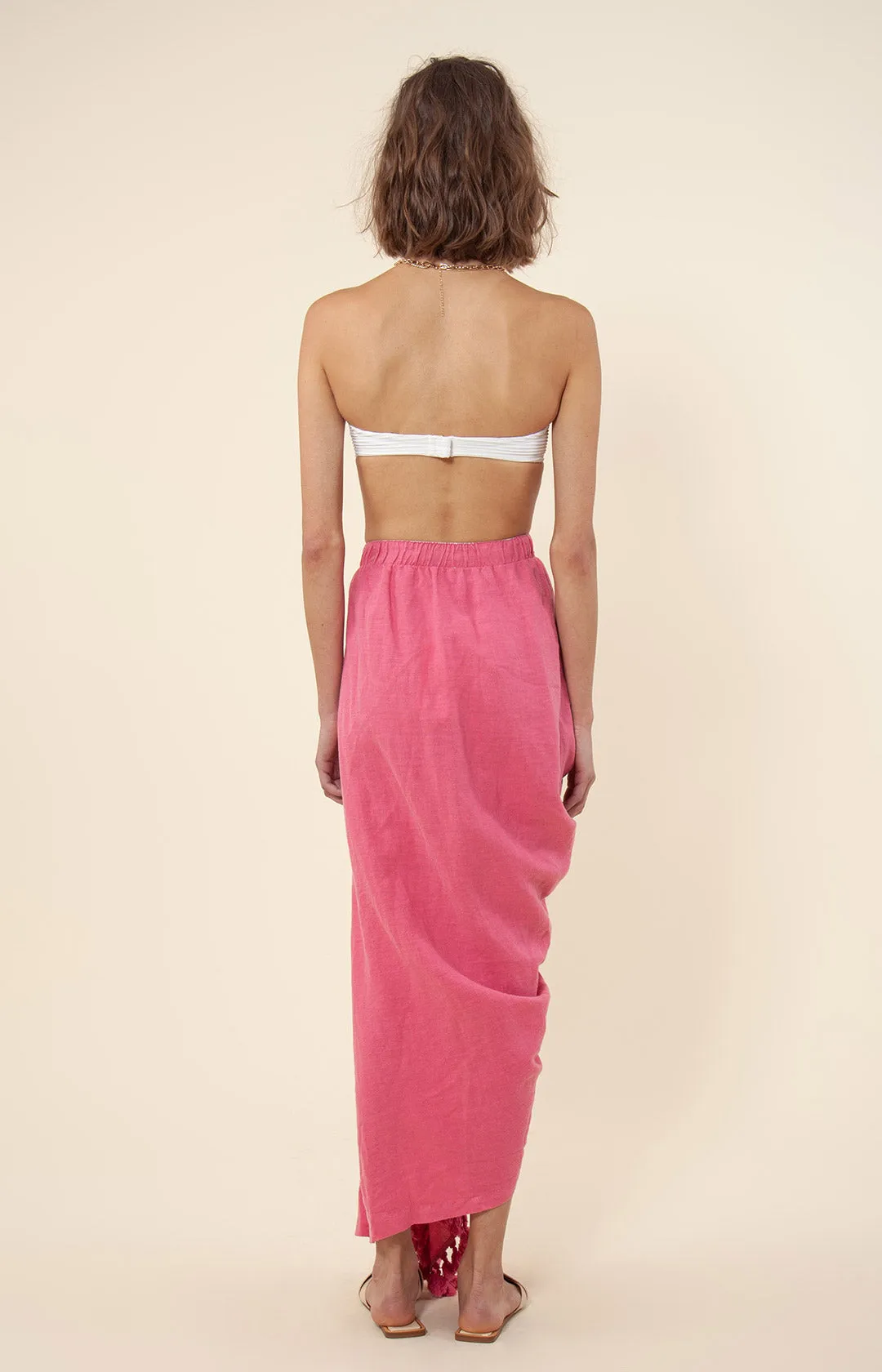 Venus Solid Draped Skirt