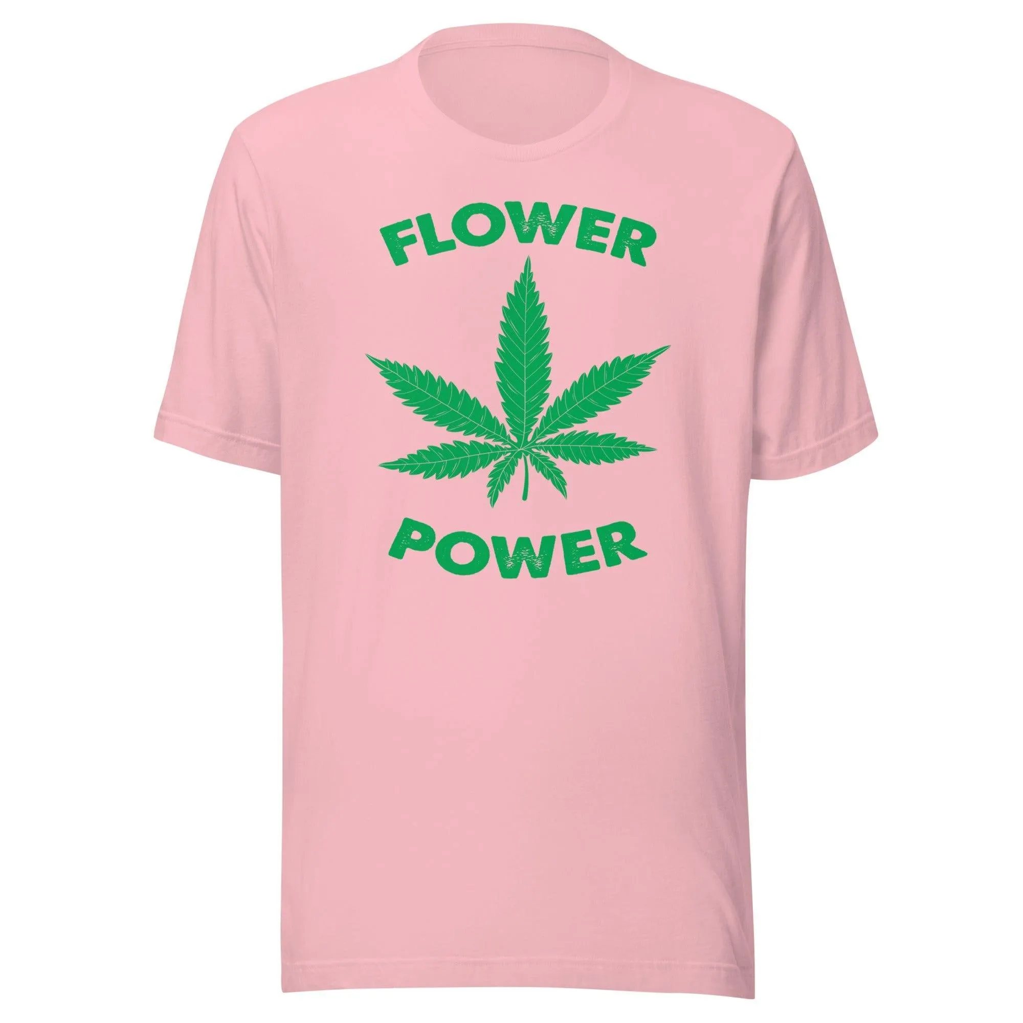 Weed T-shirt Marujuana Leaf Flower Power Short Sleeve Unisex DTG Printed Top