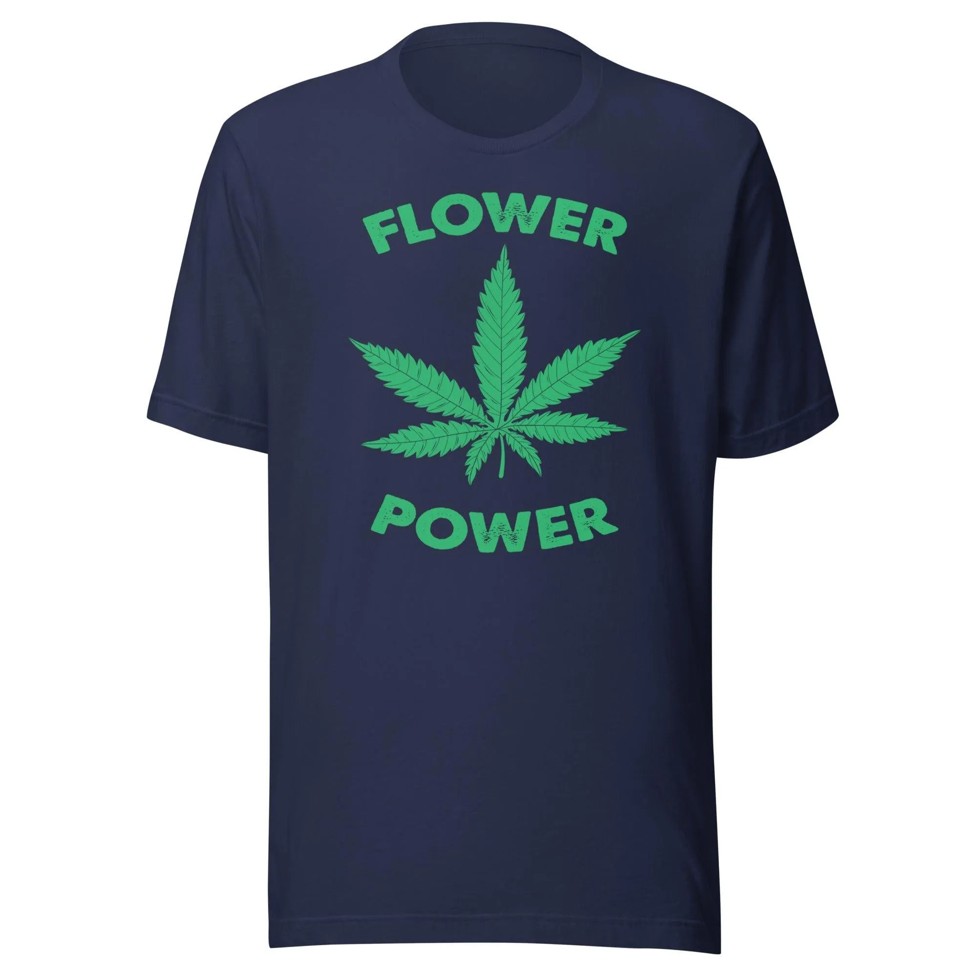 Weed T-shirt Marujuana Leaf Flower Power Short Sleeve Unisex DTG Printed Top