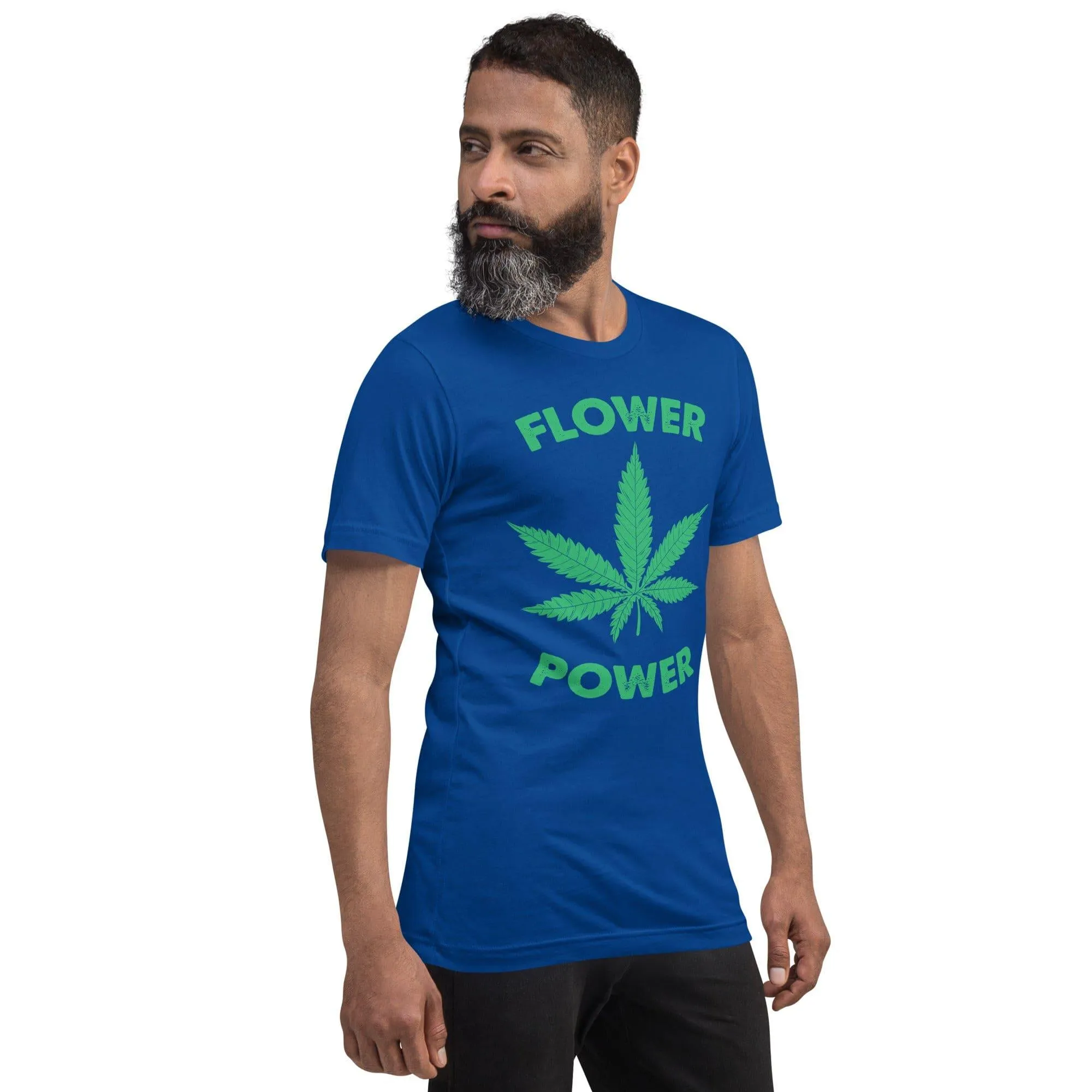 Weed T-shirt Marujuana Leaf Flower Power Short Sleeve Unisex DTG Printed Top