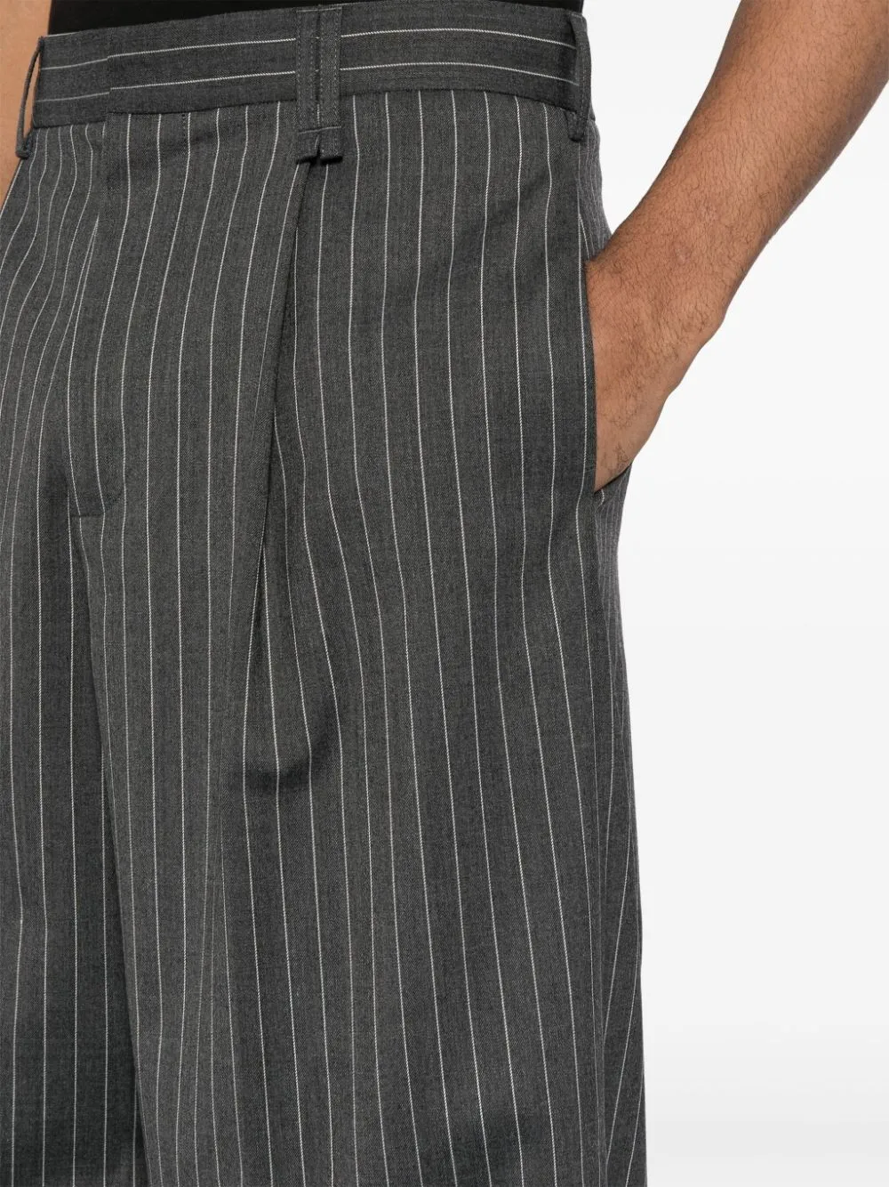 Wide Leg Trousers Pinstripe