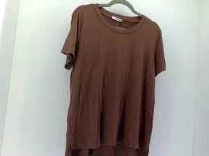 Women's Brown Stretch Strap Pull On Blouse Large