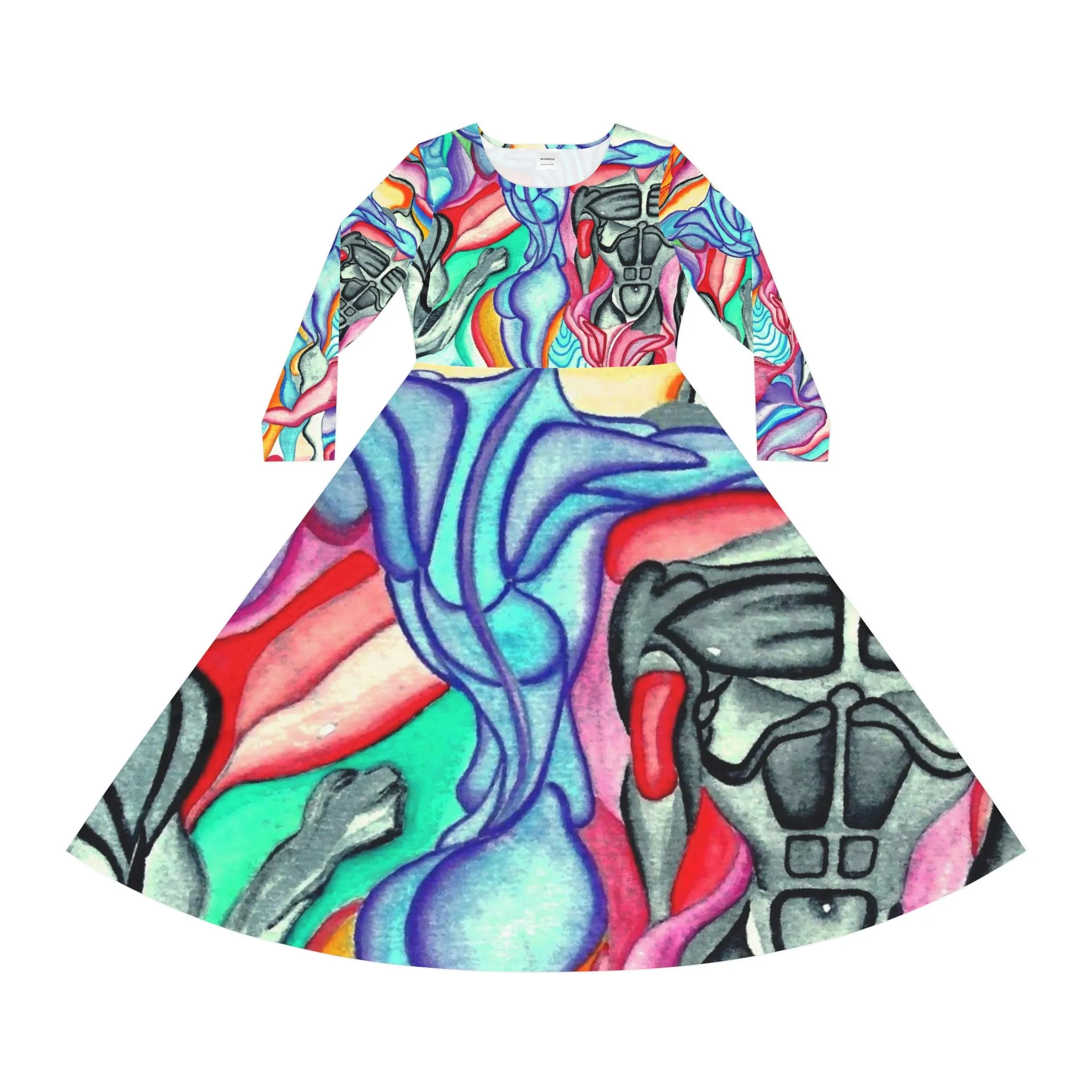 Women's Long Sleeve Dance Dress